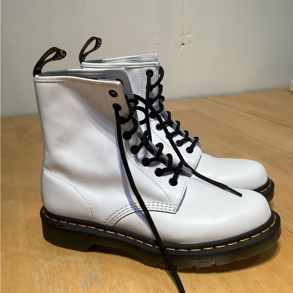 Dr. Martens white women’s 8.  NWOT